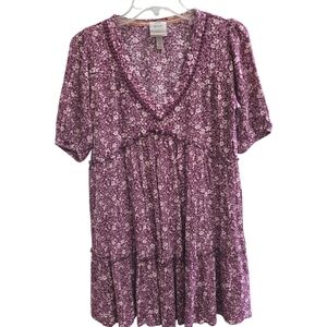 Knox Rose Mauve Floral Patterned Dress